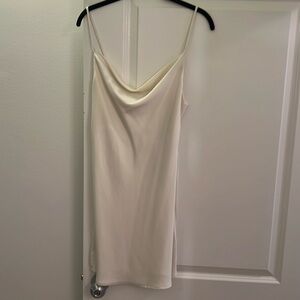 White cowl neck dress from Urban Outfitters